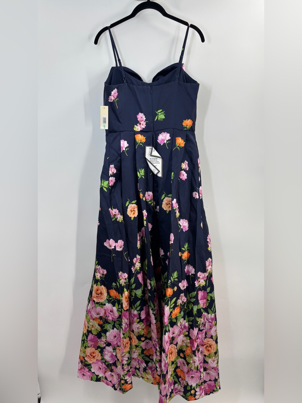 Eliza J Printed Bow Sleeveless Ball Gown - Picture 7 of 7